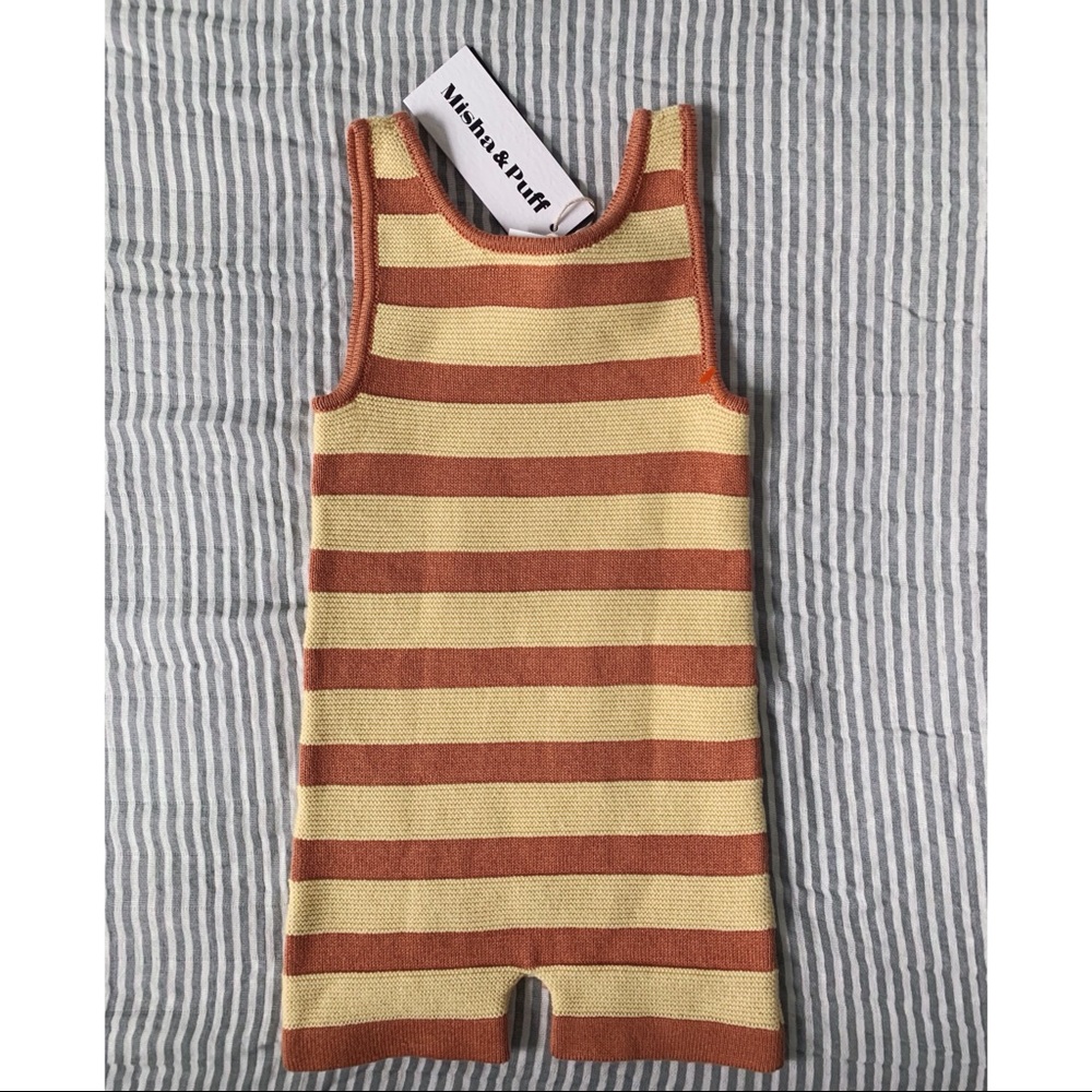 NWT misha & puff boardwalk bather romper 12-18
